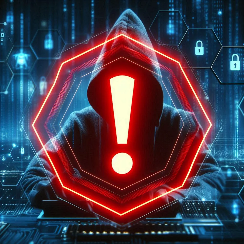 Real-time threat detection concept with cybersecurity monitoring and active threat analysis