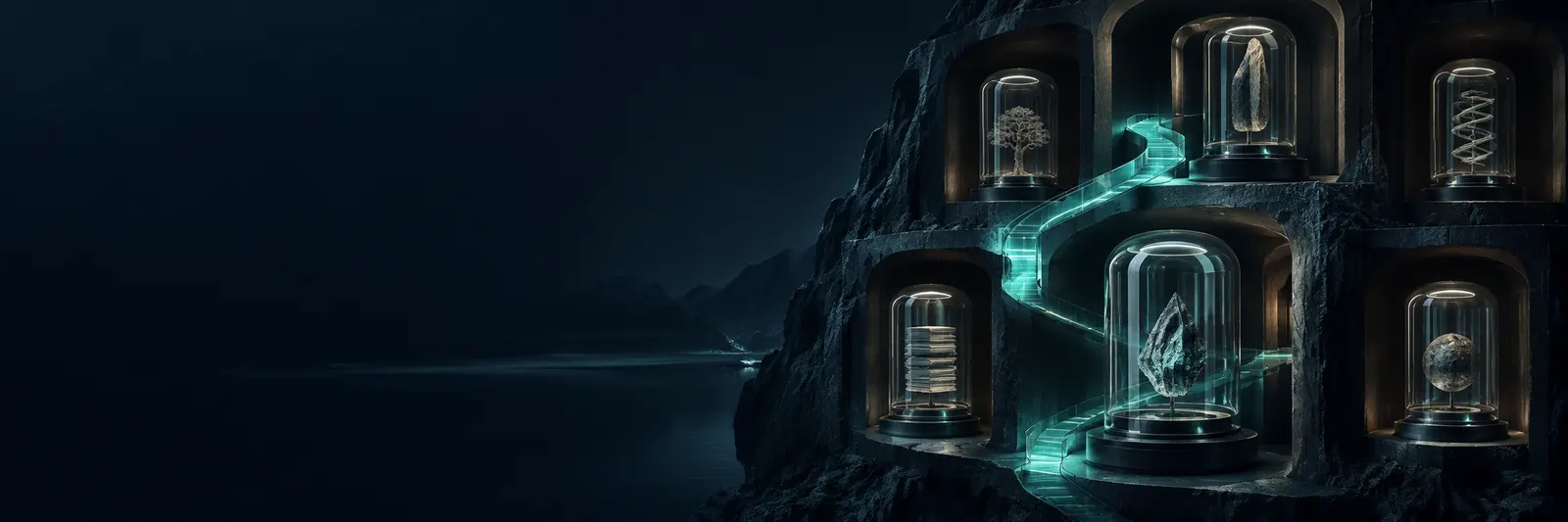 Independent archival capsules protected in separate chambers with a defined recovery route