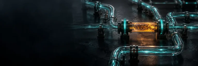 Conceptual network with an amber incident isolated between teal containment gates